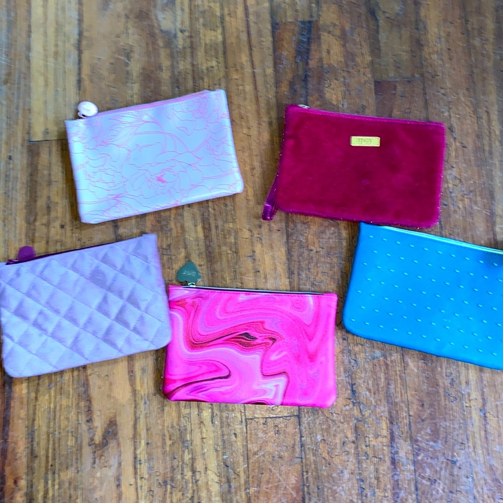 Set of 5 Ipsy Cosmetic Bags